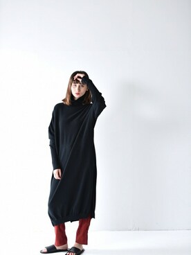 「YANTOR（ヤントル）のアイテム（トップス）」を使った、OVIE STUDIOさん（レディース・168cm）の秋コーディネート