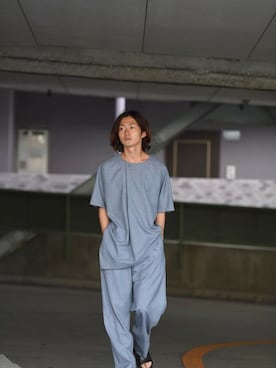 「BISHOOL（ビシュール）のアイテム」を使った、OVIE STUDIOさん（メンズ・165cm）の夏コーディネート