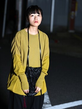 「YANTOR（ヤントル）のアイテム（トップス）」を使った、OVIE STUDIOさん（レディース・158cm）の秋コーディネート