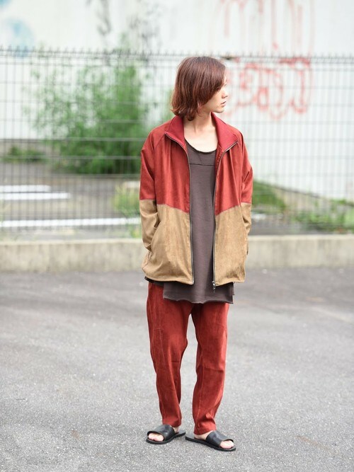 YANTOR（ヤントル）の「ANTOR Suede Jarsey suits red ...