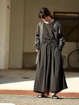 「BISHOOL（ビシュール）のアイテム」を使った、OVIE STUDIOさん（レディース・163cm）の秋コーディネート