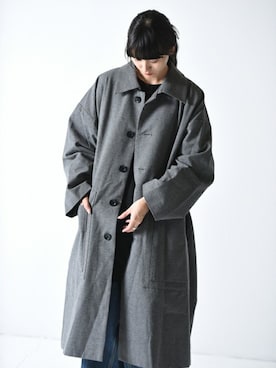 「VOAAOV（ヴォアーブ）のアイテム（その他アウター）」を使った、OVIE STUDIOさん（レディース・163cm）の秋コーディネート