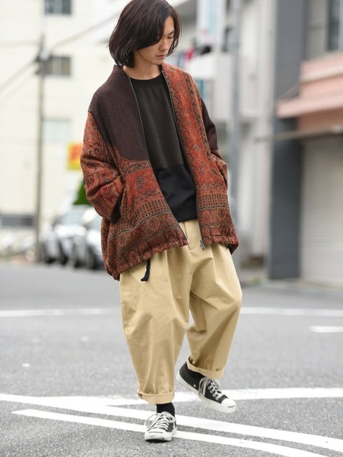 YANTOR（ヤントル）の「YANTOR Paisley Jacquard Wool Wide Blouson
