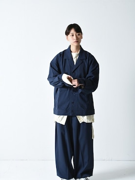 「ESSAY（エッセイ）のアイテム（ジャケット/アウター）」を使った、OVIE STUDIOさん（レディース・163cm）の冬コーディネート