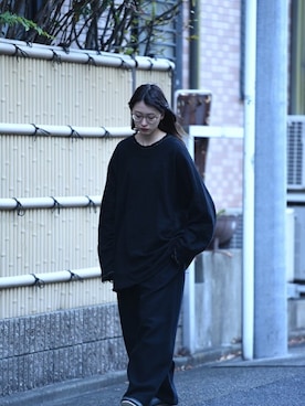 「YANTOR（ヤントル）のアイテム（トップス）」を使った、OVIE STUDIOさん（レディース・163cm）の冬コーディネート