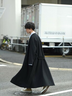 「BISHOOL（ビシュール）のアイテム（ジャケット/アウター）」を使った、OVIE STUDIOさん（メンズ・173cm）の冬コーディネート