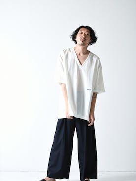 「Vネック」｜OVIE STUDIOさん（メンズ・177cm）の冬コーディネート