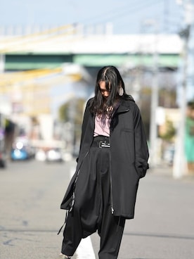 「BISHOOL（ビシュール）のアイテム（ジャケット/アウター）」を使った、OVIE STUDIOさん（レディース・158cm）の春コーディネート