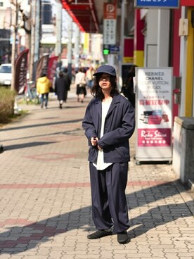 「ESSAY（エッセイ）のアイテム（ジャケット/アウター）」を使った、OVIE STUDIOさん（メンズ・165cm）の春コーディネート