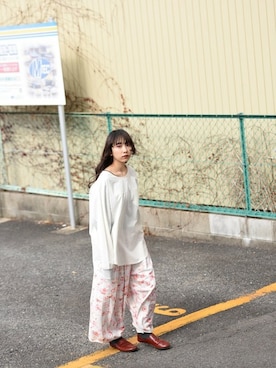 「sneeuw（スニュウ）のアイテム」を使った、OVIE STUDIOさん（レディース・154cm）の春コーディネート