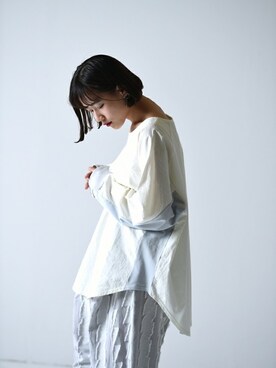 「sneeuw（スニュウ）のアイテム」を使った、OVIE STUDIOさん（レディース・156cm）の春コーディネート