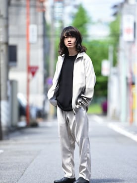 「YANTOR（ヤントル）のアイテム（その他アウター）」を使った、OVIE STUDIOさん（メンズ・165cm）の春コーディネート