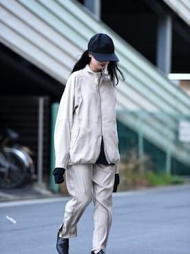 「YANTOR（ヤントル）のアイテム（その他アウター）」を使った、OVIE STUDIOさん（レディース・163cm）の春コーディネート