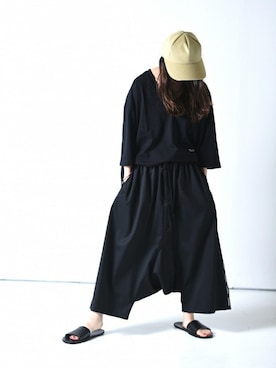 「ESSAY（エッセイ）のアイテム（帽子）」を使った、OVIE STUDIOさん（レディース・163cm）の夏コーディネート