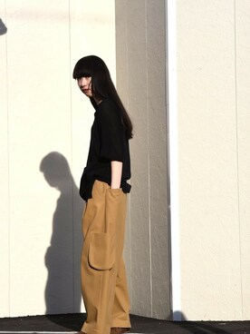 「YANTOR（ヤントル）のアイテム（トップス）」を使った、OVIE STUDIOさん（レディース・163cm）の夏コーディネート