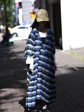 「ESSAY（エッセイ）のアイテム（帽子）」を使った、OVIE STUDIOさん（レディース・163cm）の夏コーディネート