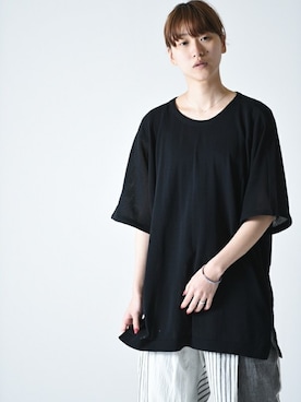 「YANTOR（ヤントル）のアイテム（トップス）」を使った、OVIE STUDIOさん（レディース・163cm）の夏コーディネート