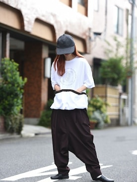 「ESSAY（エッセイ）のアイテム（帽子）」を使った、OVIE STUDIOさん（レディース・163cm）の夏コーディネート