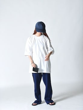 「ESSAY（エッセイ）のアイテム（帽子）」を使った、OVIE STUDIOさん（レディース・163cm）の夏コーディネート
