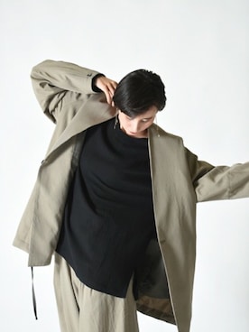 「YANTOR（ヤントル）のアイテム（ジャケット/アウター）」を使った、OVIE STUDIOさん（レディース・168cm）の夏コーディネート