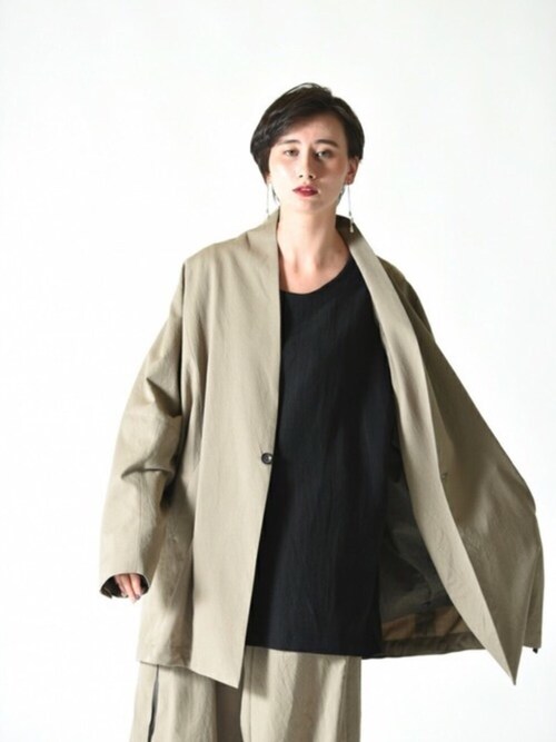 YANTOR（ヤントル）の「YANTOR Wash Wool Fall Jacket beige（ブルゾン