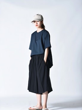 「ESSAY（エッセイ）のアイテム（帽子）」を使った、OVIE STUDIOさん（レディース・163cm）の夏コーディネート