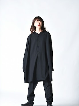 「BISHOOL（ビシュール）のBISHOOL Wool Gabardine Slim Slacks（スラックス）」を使った、OVIE STUDIOさん（レディース・163cm）の秋コーディネート