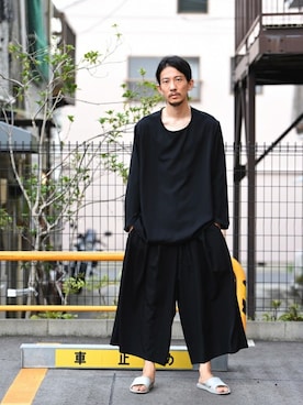 「ウールギャバジン」｜OVIE STUDIOさん（メンズ・180cm）の秋コーディネート