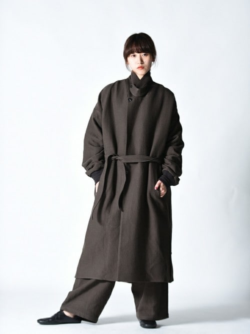 YANTOR（ヤントル）の「YANTOR Cotton Linen Wool 2 Tuck Wide Pants