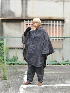 「YANTOR（ヤントル）のアイテム（その他アウター）」を使った、OVIE STUDIOさん（レディース・156cm）の冬コーディネート