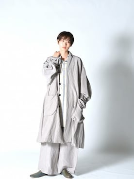 「VOAAOV（ヴォアーブ）のアイテム（その他アウター）」を使った、OVIE STUDIOさん（レディース・168cm）の冬コーディネート