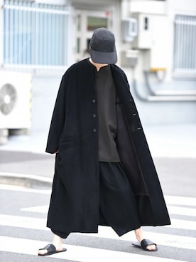 「ESSAY（エッセイ）のアイテム（帽子）」を使った、OVIE STUDIOさん（レディース・163cm）の冬コーディネート