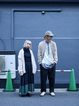 「ESSAY（エッセイ）のアイテム（帽子）」を使った、OVIE STUDIOさん（レディース・156cm）の冬コーディネート