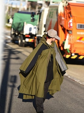 「ESSAY（エッセイ）のアイテム（帽子）」を使った、OVIE STUDIOさん（レディース・163cm）の冬コーディネート