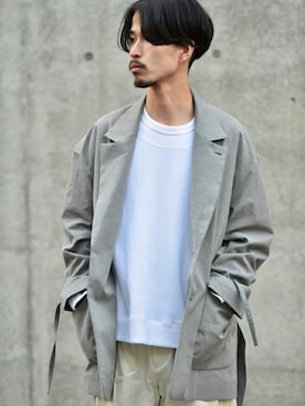 「VOAAOV（ヴォアーブ）のアイテム（ジャケット/アウター）」を使った、OVIE STUDIOさん（メンズ・173cm）の冬コーディネート