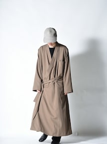 BISHOOL（ビシュール）の「BISHOOL Wool Gabardine KIMONO Long Coa
