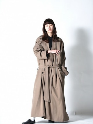 ジャケット・アウター BISHOOL Wool Gabardine KIMONO Jacket BISHOOL Wool Gabardine KIMONO Over Jacket - BISHOOL,Edwina