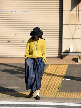 「インディゴデニム」｜OVIE STUDIOさん（レディース・163cm）の夏コーディネート