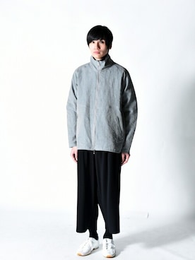 「YANTOR（ヤントル）のアイテム（ジャケット/アウター）」を使った、OVIE STUDIOさん（メンズ・173cm）の夏コーディネート