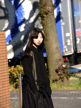「YANTOR（ヤントル）のアイテム（トップス）」を使った、OVIE STUDIOさん（レディース・163cm）の夏コーディネート