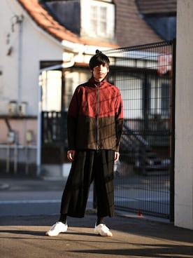 「YANTOR（ヤントル）のアイテム（ジャケット/アウター）」を使った、OVIE STUDIOさん（メンズ・173cm）の夏コーディネート