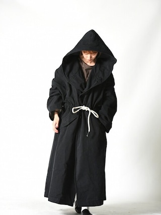 【20AW my beautiful landlet 先染めビッグフードコート】 my beautiful landlet（マイビューティフルランドレット）の「My