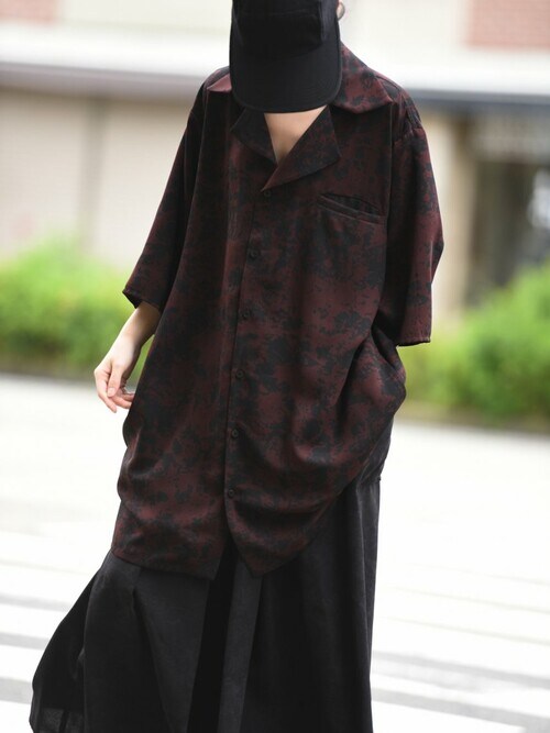 BISHOOL（ビシュール）の「BISHOOL Dyed Bleach Twill 開襟 Shirt