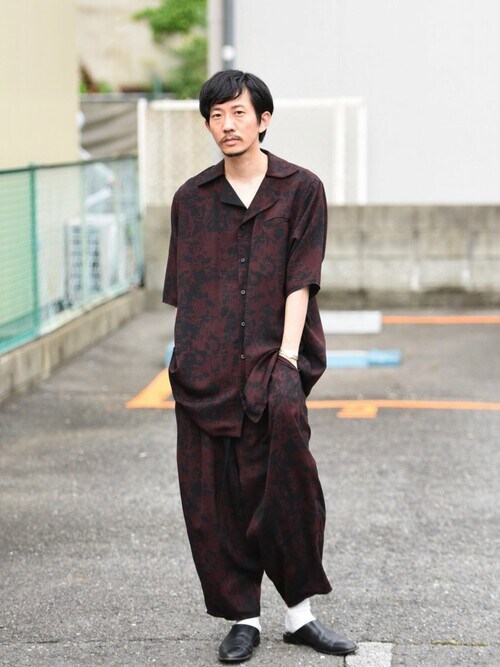 BISHOOL（ビシュール）の「BISHOOL Dyed Bleach Twill 開襟 Shirt