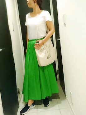 「Tシャツ 白」｜ki-sunnyさん（レディース・163cm）の秋コーディネート