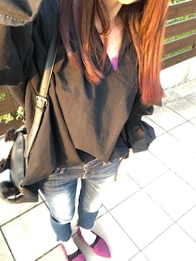 「ivory court（アイボリーコート）のアイテム（ショルダーバッグ）」を使った、HIROMIさん（レディース・151cm）の春コーディネート