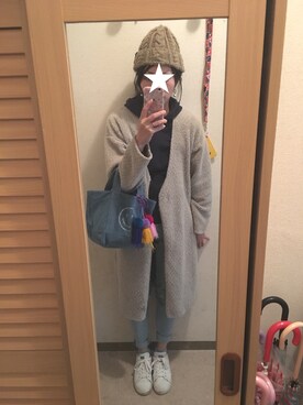 「SEVENDAYS=SUNDAY（セブンデイズサンデイ）のアイテム（その他アウター）」を使った、みーさん（レディース・157cm）の秋コーディネート
