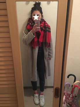 「SEVENDAYS=SUNDAY（セブンデイズサンデイ）のアイテム（その他アウター）」を使った、みーさん（レディース・157cm）の冬コーディネート
