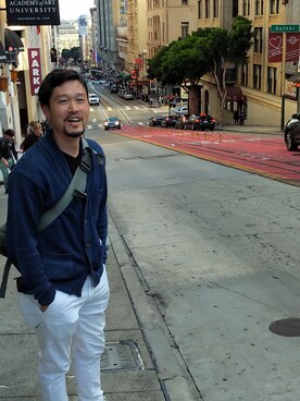 「SCOTCH & SODA（スコッチ アンド ソーダ）のアイテム（チノパンツ）」を使った、のぶさん（メンズ・169cm）の夏コーディネート