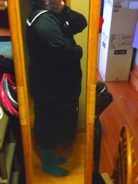 「アイテム（タイツ/ストッキング、ブルー系）」を使った、あい クロマニアンさん（レディース・160cm）の冬コーディネート